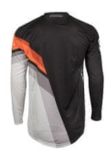 YOKO Motokrosový dres VIILEE černo/bílý/oranžový XL