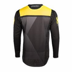 YOKO Motokrosový dres KISA černo/žlutý S