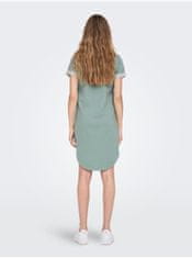 Jacqueline de Yong Světle zelené dámské mikinové šaty JDY Ivy S