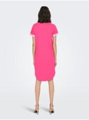 Jacqueline de Yong Růžové dámské mikinové šaty JDY Ivy M