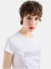 Armani Exchange Bílé dámské tričko Armani Exchange M