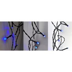 Solight Solight LED vánoční řetěz, 3m, 20xLED, 3x AA, modré světlo, zelený kabel 1V50-B
