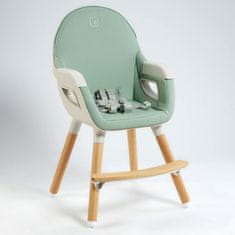 BabyGO jídelní židlička Scandi Green