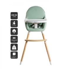 BabyGO jídelní židlička Scandi Green