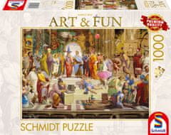 Schmidt Puzzle Art&Fun: Aténská škola 2024, 1000 dílků