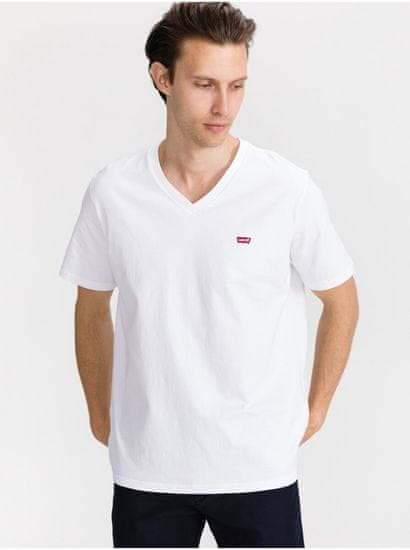 Levis Bílé pánské tričko Levi's Original Housemark