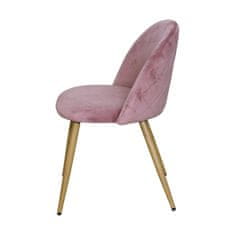 ATAN Jídelní židle LAMBDA růžový samet