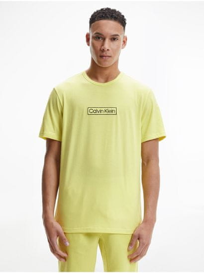 Calvin Klein Žluté pánské tričko na spaní Calvin Klein Underwear
