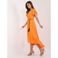 Factoryprice Dámské šaty s volánky světle oranžové MI-SK-59101.31_407054 Univerzální