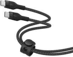 Belkin odolný kabel USB-C BOOST CHARGE PRO Flex, 1m, černá