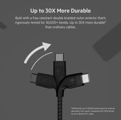 Belkin odolný kabel USB-C BOOST CHARGE PRO Flex, 2m, černá
