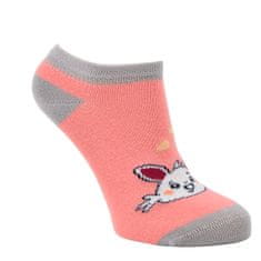 dětské barevné bavlněné veselé sneaker ponožky 840124 3pack, růžová, 31-34