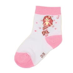 RS dětské bavlněné berevné vzorované ponožky 2087924 3pack, růžová, 23-26