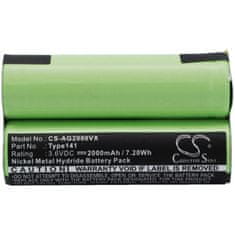 CameronSino Baterie pro AEG Electrolux Junior 2.0 (ekv. TYPE141), 2000 mAh, NiMH