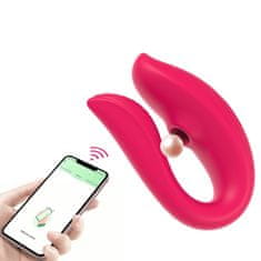 Vibrabate Sací masážní přístroj na klitoris, vibrátor pro páry, s aplikací