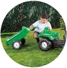 DOLU Šlapací traktor Ranchero s vlečkou, zelený
