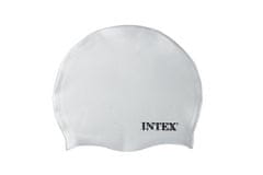 INTEX plavecká koupací čepice 55991 silicon bílá