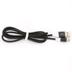 Platinet USB kabel Micro USB 1M 2A Fabric Black