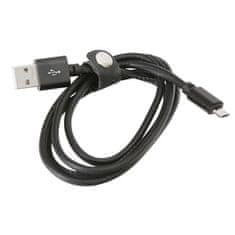Platinet USB kabel micro kůže 1M 2,4A Black