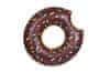 CoolCeny Velký nafukovací kruh – Donut 120 cm - Hnědá