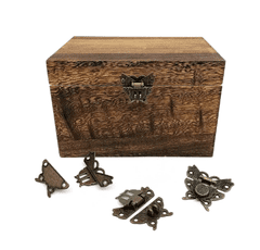 INTEREST Precizní kovový uzávěr ve tvaru motýla na dřevěné krabičky a jiné.