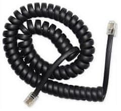 Gembird kabel k telefonnímu sluchátku, točený, RJ10 (4P4C), 2 m, černý