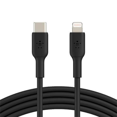 Belkin BOOST CHARGE USB-C kabel s lightning konektorem, 2m, černý