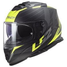 LS2 STORM II-06 NERVE helma matná-černá/Hi-Vis-yellow