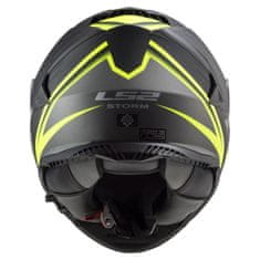 LS2 STORM II-06 NERVE helma matná-černá/Hi-Vis-yellow