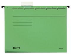 Leitz Desky závěsné papírové Alpha zelené, 25 ks