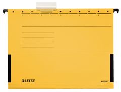 Leitz Desky závěsné Alpha s bočnicemi žluté, 25 ks