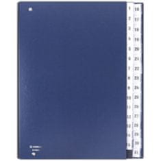 Donau Kniha došlé pošty - A4, 1-31, modrá navy