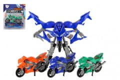 Teddies Transformer motorka/robot plast 15cm