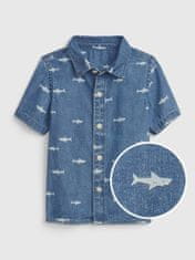 Gap Dětská džínová košile žralok Washwell 4YRS