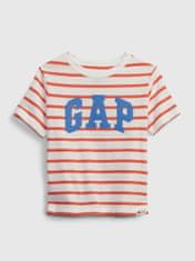 Gap Dětské pruhované tričko organic 2YRS