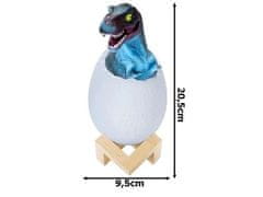 HADEX Dinosauří vejce noční světlo RGB LED