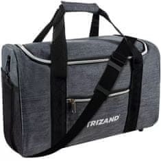 Trizand 23635 Cestovní taška 40x25x20cm šedá