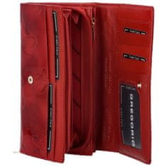 Gregorio Luxusní dámská kožená peněženka Sandro, červená
