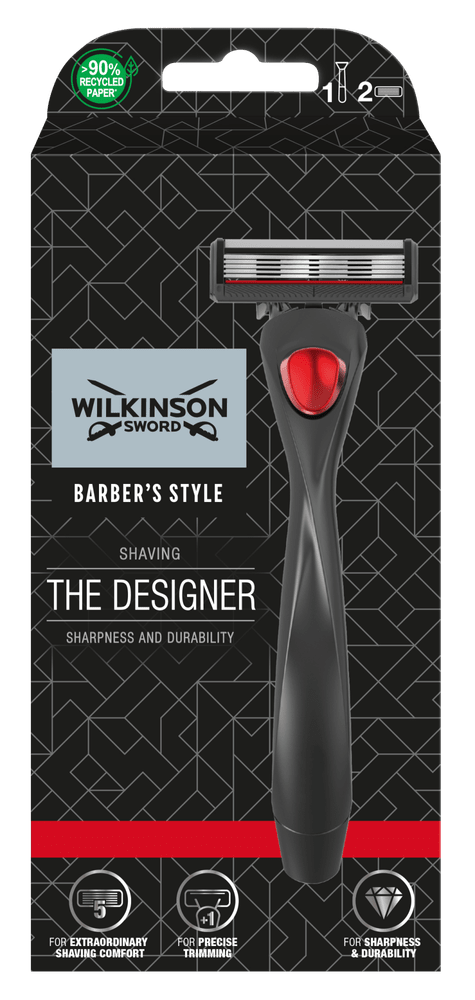 Wilkinson Sword Barber's Style The Designer holící strojek + 2 náhradní hlavice
