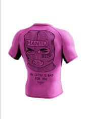 MANTO Rashguard Manto s Kr.rukáv X KTOF BALACLAVA - růžový