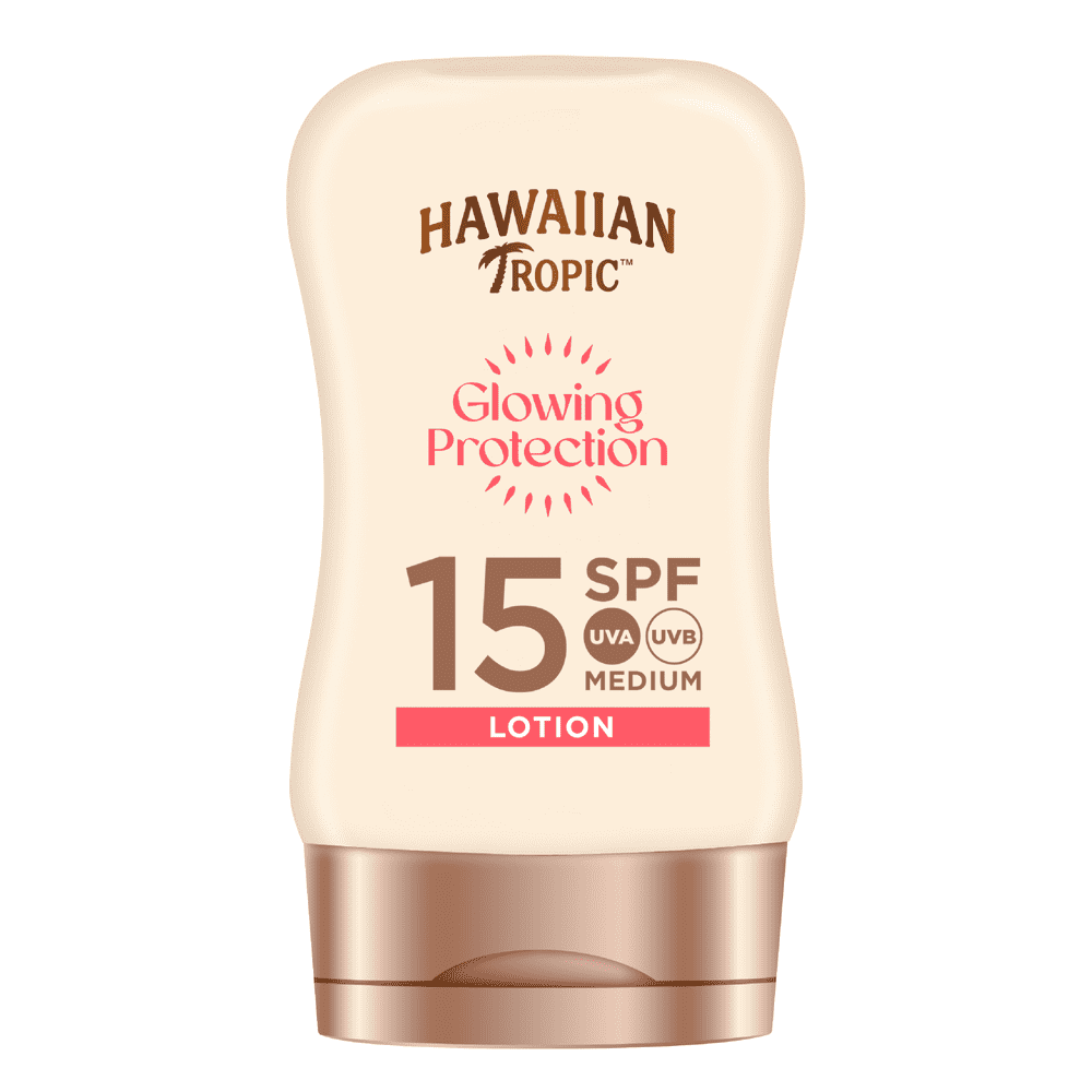 Levně Hawaiian Tropic Satin Protection Sun Lotion Mini SPF15 100 ml pro příruční zavazadla