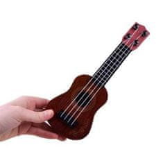 JOKOMISIADA Dětské ukulele 25cm, tmavě hnědé