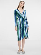 Orsay Zeleno-modré dámské pruhované šaty 38