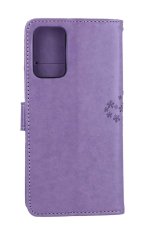 TopQ Pouzdro Xiaomi Redmi Note 12S knížkové Světle fialový strom sovičky 106877