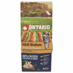 Ontario Krmivo Adult Medium Chicken & Potatoes 12kg