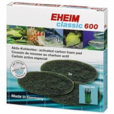 EHEIM Náplň molitan uhlíkový jemný Classic 600 3ks