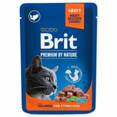 Brit Kapsička Premium Cat Sterilised losos 100g