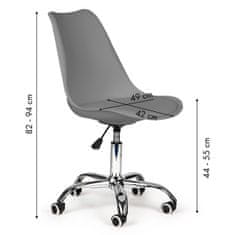 ModernHome Kancelářská židle MODERN OFFICE s poduškou šedá