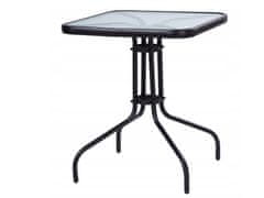 ModernHome Zahradní stolek 60 cm Square černý