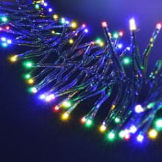 Solight LED venkovní vánoční řetěz s dálkový ovládáním a zvukovým senzorem - Cluster, 576 LED, 8 funkcí, časovač, IP44, vícebarevná, 1V11-M